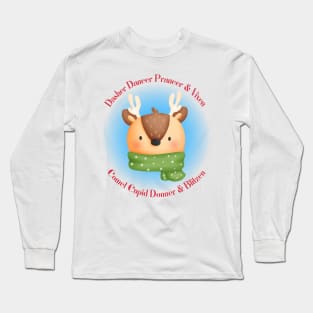 Cute Funny Reindeer Long Sleeve T-Shirt